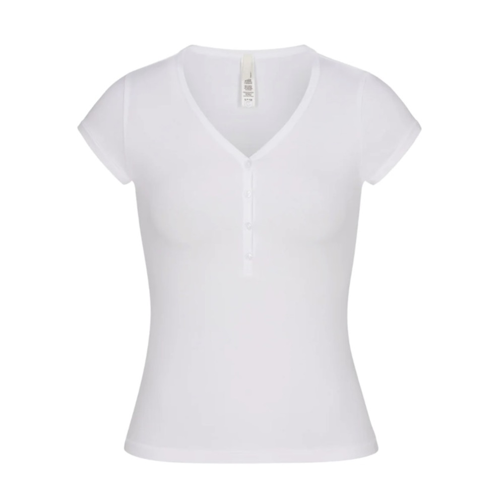 SKIMS BNWT New Vintage Henley T-shirt